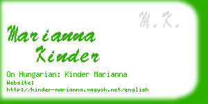 marianna kinder business card